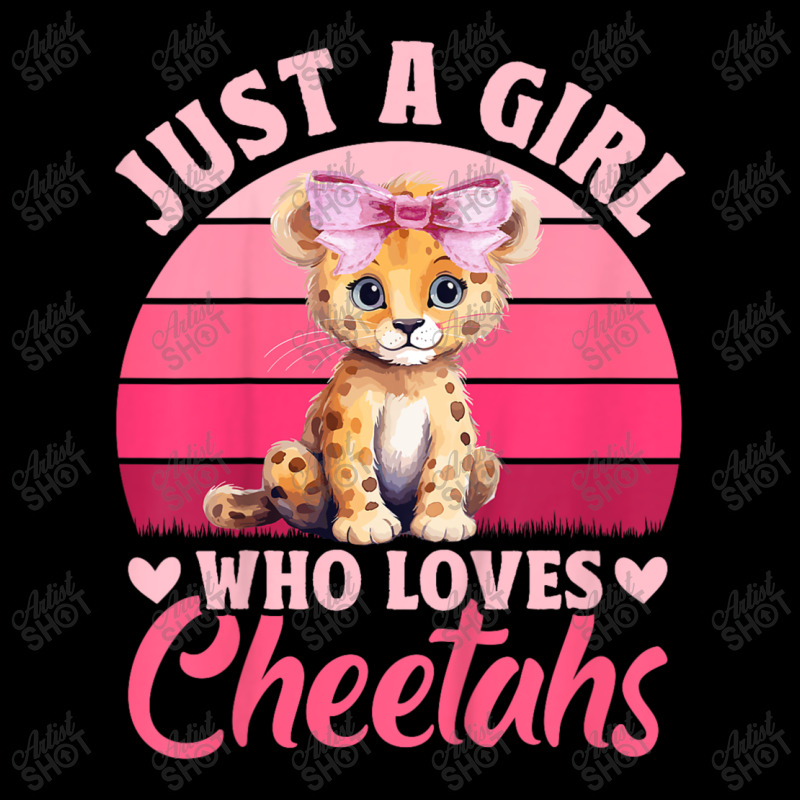 Just A Girl Who Loves Cheetahs Youth Zipper Hoodie by Rebecca Mitchell | Artistshot