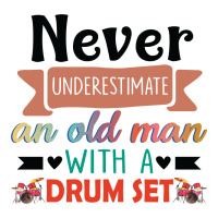 Never Underestimate An Old Man With A Drum Set Crop Top | Artistshot