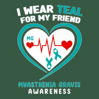 I Wear Teal For My Friend Myasthenia Gravis Awareness Premium T Shirt Retro Trucker Cap | Artistshot