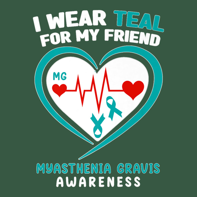 I Wear Teal For My Friend Myasthenia Gravis Awareness Premium T Shirt Retro Trucker Cap | Artistshot