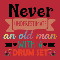 Never Underestimate An Old Man With A Drum Set Women's V-neck T-shirt | Artistshot