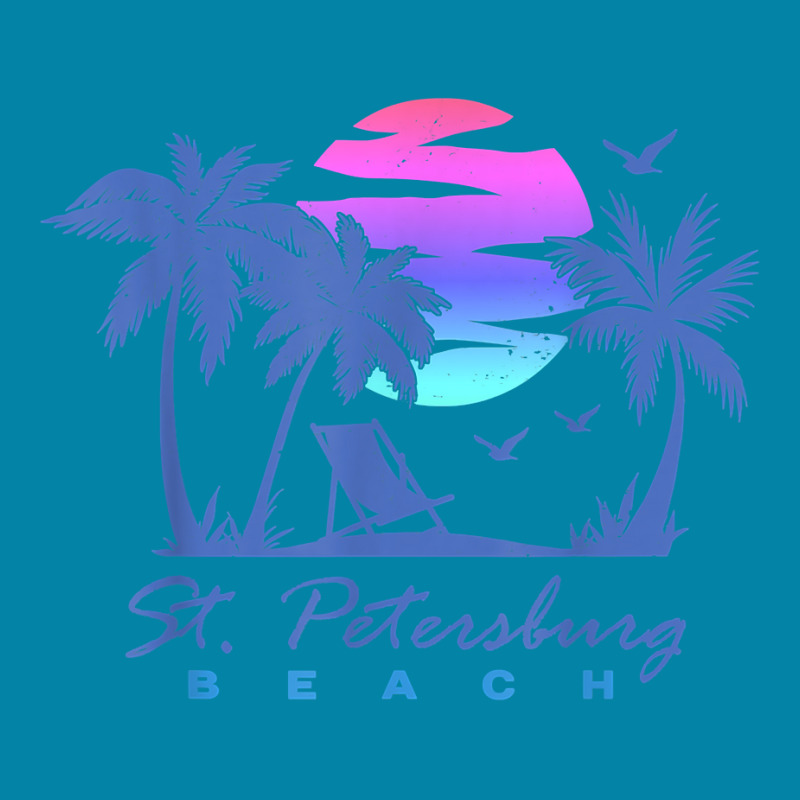 St. Petersburg Beach St Pete Florida Vacation Vintage Sunset Retro Trucker Cap by ElsieLynne | Artistshot