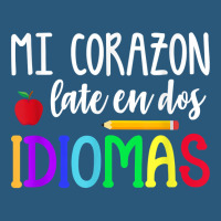 Mi Corazon Late En Dos Idiomas Bilingual T Shirt Retro Trucker Cap | Artistshot