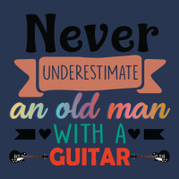 Never Underestimate An Old Man With A Guitar Ladies Denim Jacket | Artistshot