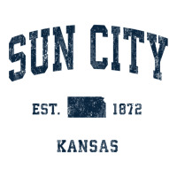 Sun City Kansas Ks Vintage Athletic Navy Sports Design Long Sleeve T S Yupoong Trucker Cap | Artistshot