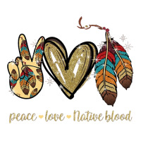 Peace Love Native Blood Native American Yupoong Trucker Cap | Artistshot