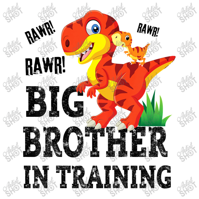 Kids Big Brother In Training Dinosaur T Rex Rawr Announcement Yupoong Trucker Cap | Artistshot