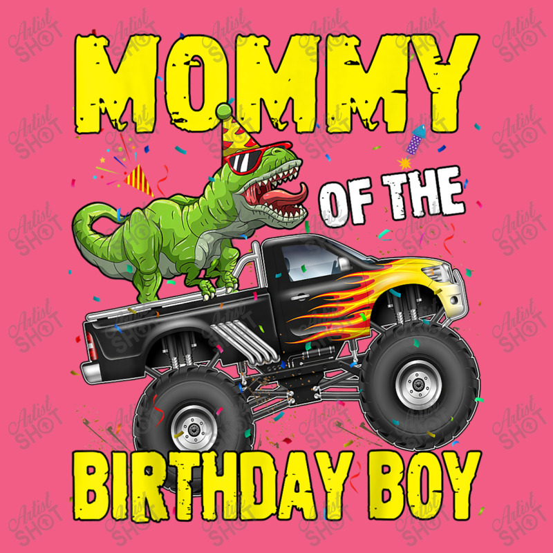 Mommy Of The Birthday Boy Dinosaurs T Rex Monster Truck Characters Car Foam Snapback Hat | Artistshot