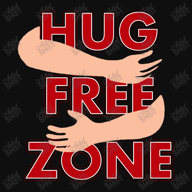 Hug Free Zone   Social Distancing Funny Foam Snapback hat by liebegrafik | Artistshot