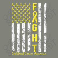 American Flag Gold Ribbon Fight Childhood Cancer Awareness Pa Trucker Cap | Artistshot