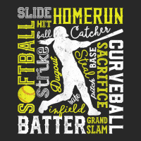 Softball Typography Word Art Funny Batter Pitcher Catcher T Shirt Fashion Visor | Artistshot