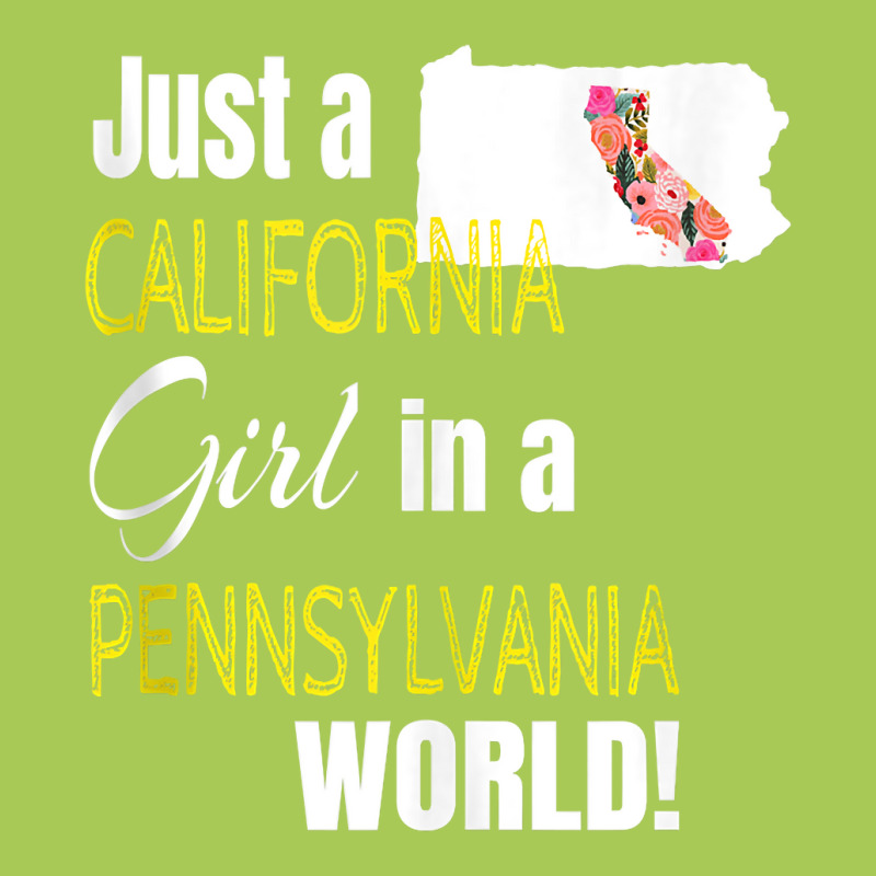 Just A California Girl In A Pennsylvania World Cute Gift Tank Top Fashion Visor by aryanahjerich | Artistshot