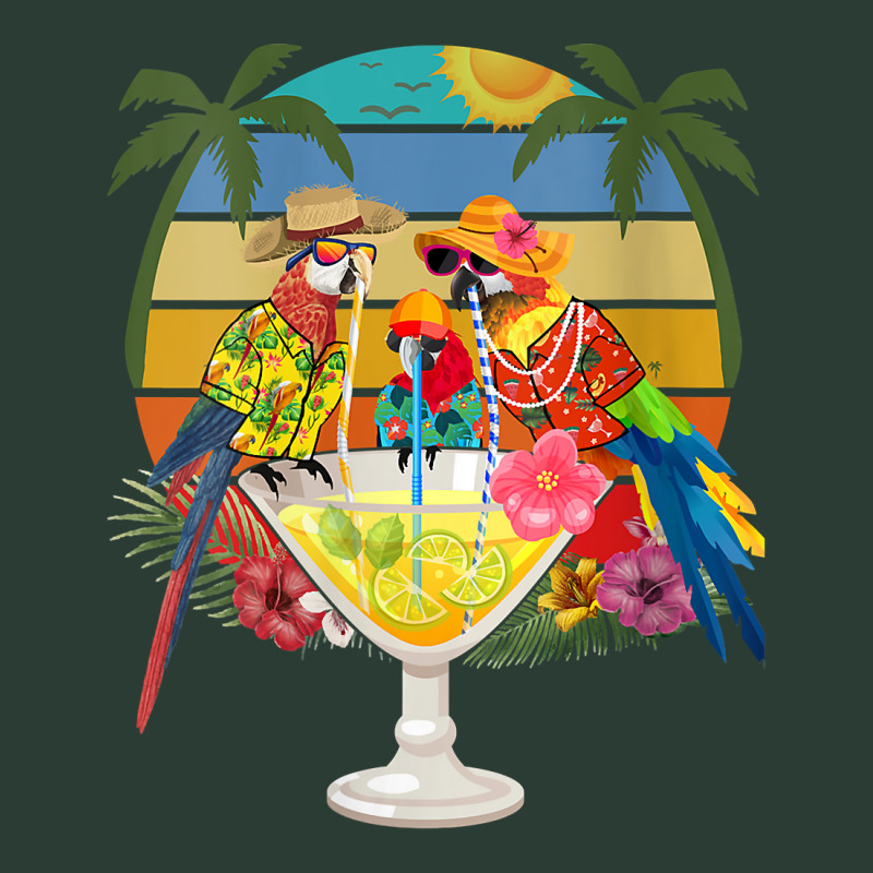 Womens Parrots Drinking Margarita On Summer Vacation Birds Fun V Neck Fashion Visor by hutchisongruda | Artistshot