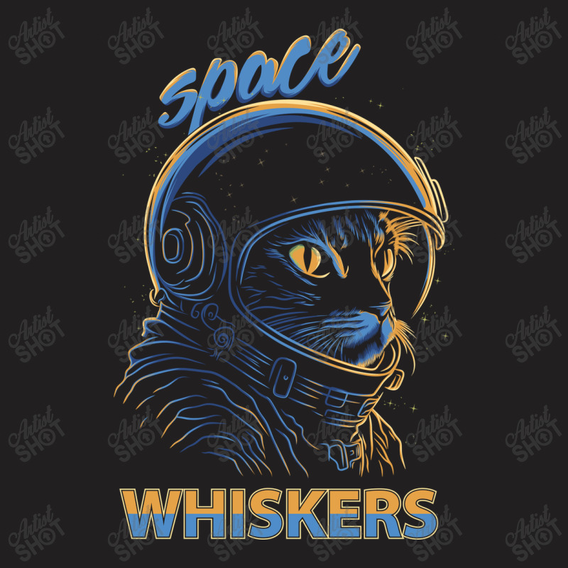 Space Kitty Whiskers T-shirt | Artistshot