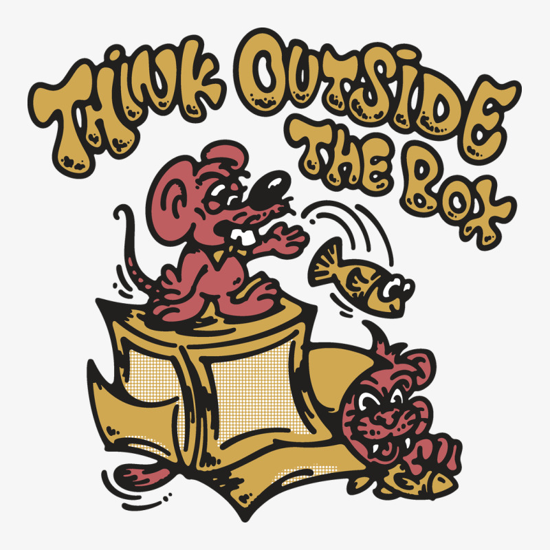 Think Outside The Box Ladies Fitted T-Shirt by Jasetas | Artistshot