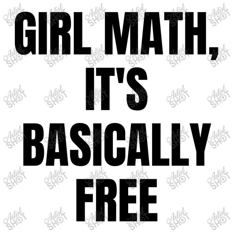 Girl Math It's Basically Free Maternity Scoop Neck T-shirt by Karimou94 | Artistshot