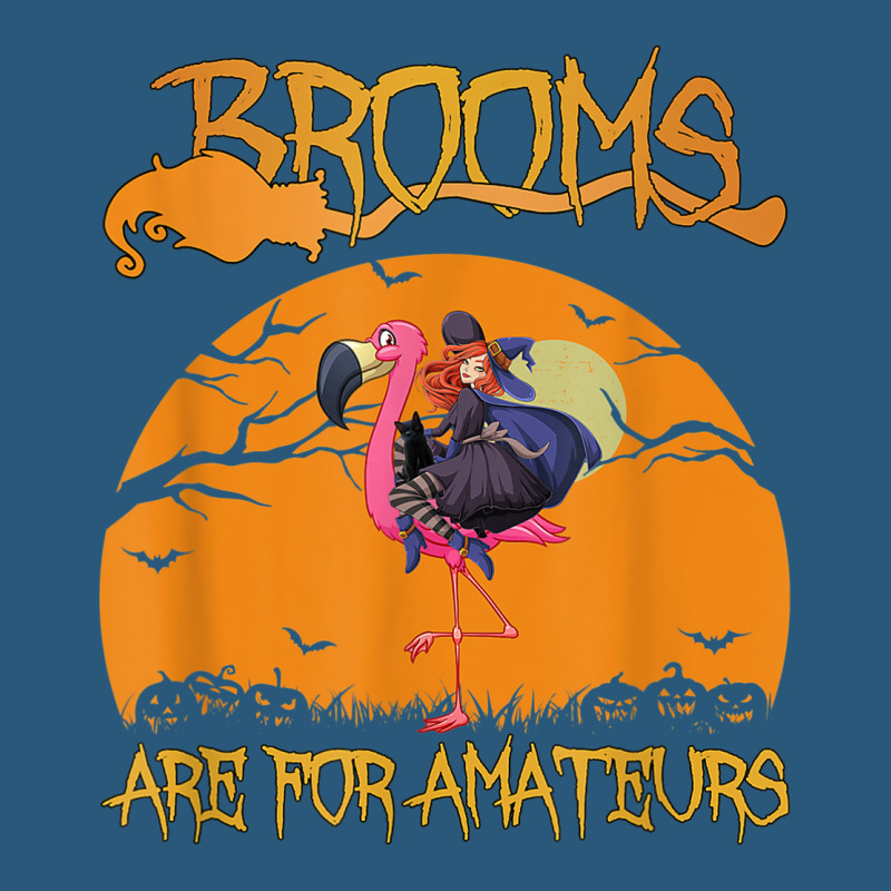 Brooms Are For Amateurs Halloween Witch Riding Flamingo Retro Trucker Cap by Fashology | Artistshot