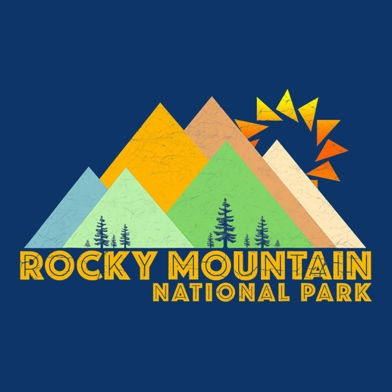 Retro Vintage Rocky Mountain National Park Seamless Cap | Artistshot