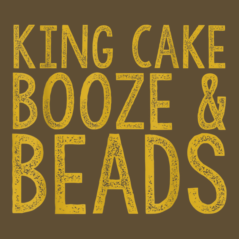 King Cake Booze & Beads Mardi Gras Gold T Shirt Seamless Cap | Artistshot