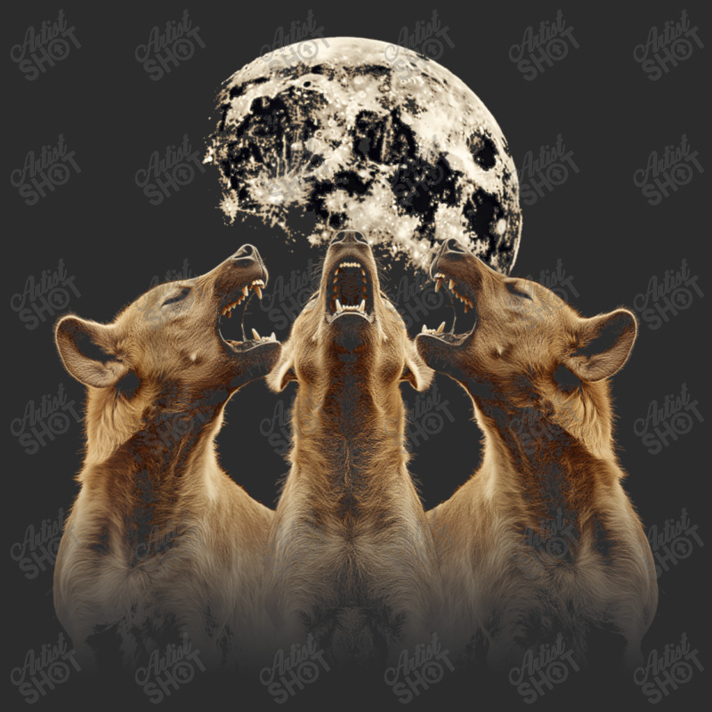 Hyena African Animal Howling Moon Baseball Cap by Kasey | Artistshot