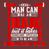 Any Man Can Be A Dad Special One A Firefighter Funny Fireman Seamless Cap | Artistshot