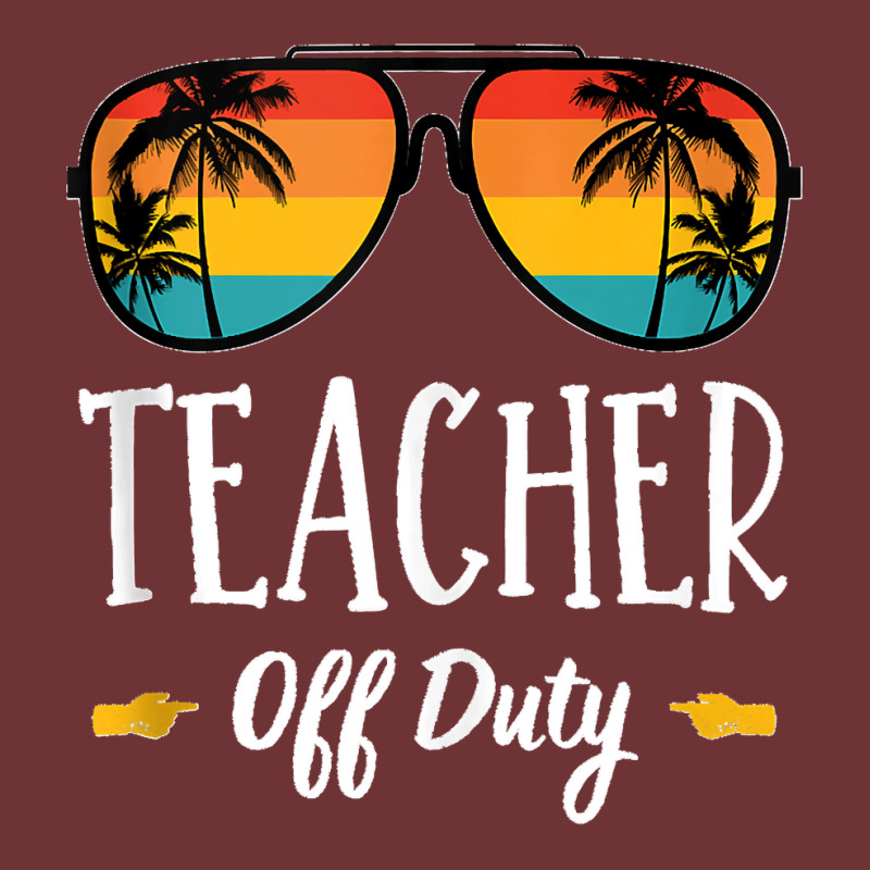 School Teacher Off Duty Funny Class Summer Break Vacation Tank Top Seamless Cap | Artistshot