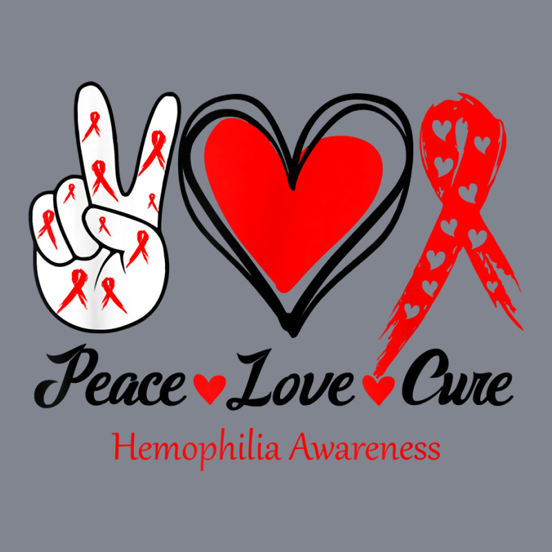 Peace Love Cure Hemophilia Awareness T Shirt Yupoong Trucker Cap by cm-arts | Artistshot