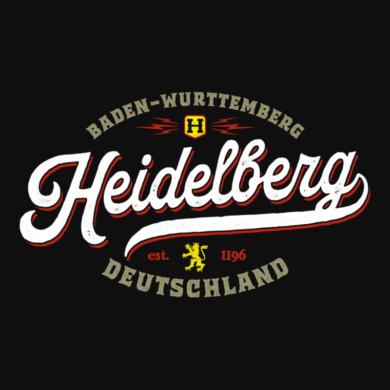 Heidelberg Germany   Vintage Souvenir Travel Heidelberg Long Sleeve T Foam Snapback Hat | Artistshot