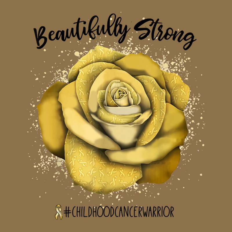 Beautifully Strong Childhood Cancer Warrior Rose T Shirt Fashion Visor | Artistshot