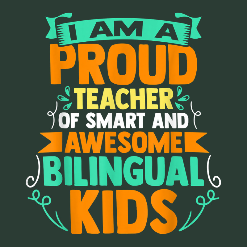 Proud School Teacher Bilingual Kids T Shirt Fashion Visor by roussoevjaapg6u | Artistshot