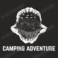 Camping Adventure Hiking Ladies Fitted T-shirt | Artistshot