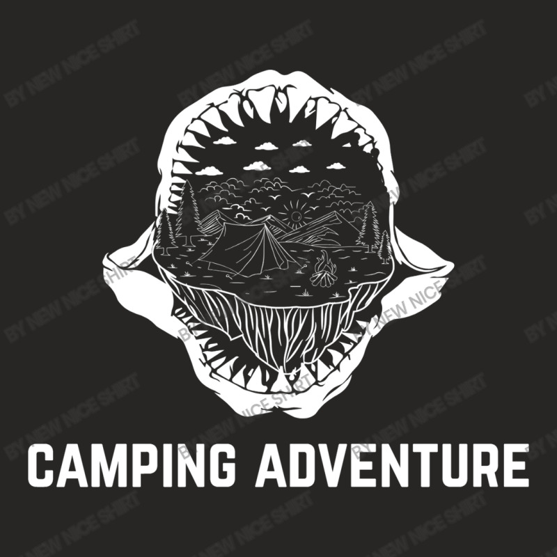 Camping Adventure Hiking Ladies Fitted T-shirt | Artistshot