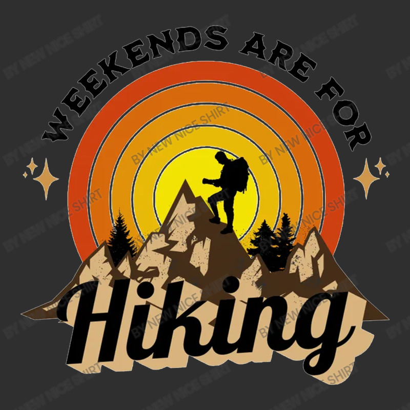 Weekends Are For Hiking Round Leatherette Patch | Artistshot