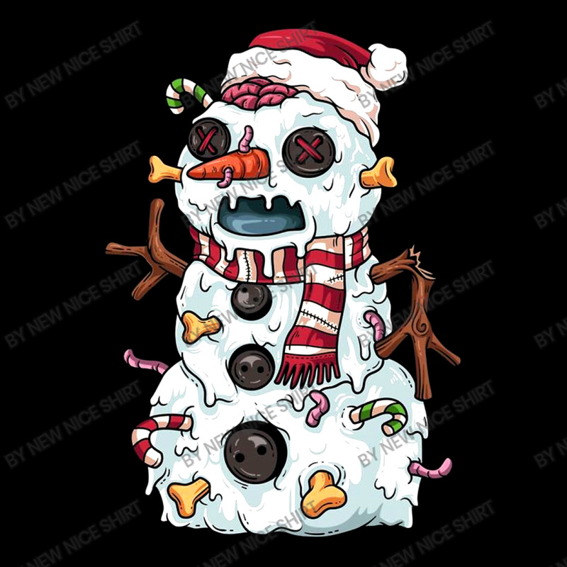 Zombie Snowman Portrait Canvas Print | Artistshot