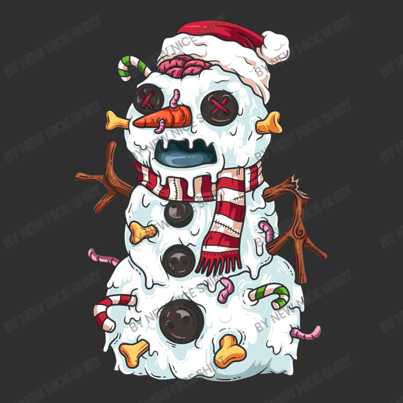 Zombie Snowman Round Leatherette Patch | Artistshot