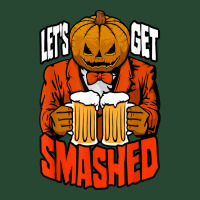 Let's Get Smashed Pumpkin Halloween Drinking Beer Bartender Retro Trucker Cap | Artistshot