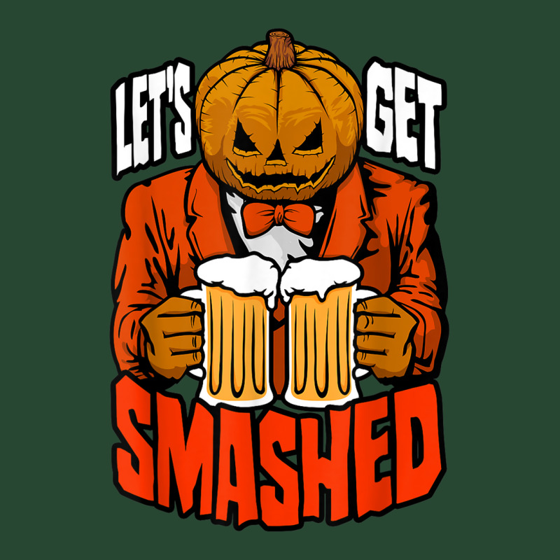 Let's Get Smashed Pumpkin Halloween Drinking Beer Bartender Retro Trucker Cap by Bewitch | Artistshot