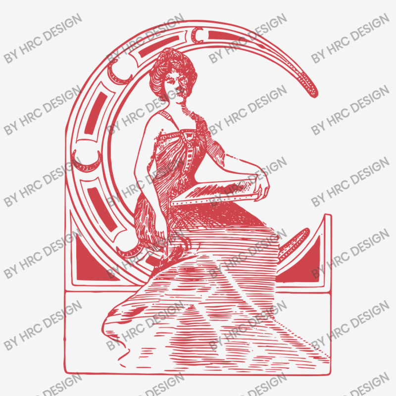 Lady Sitting On Crescent Moon Drawstring Bags | Artistshot