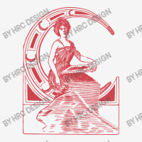 Lady Sitting On Crescent Moon Metal Print Square | Artistshot