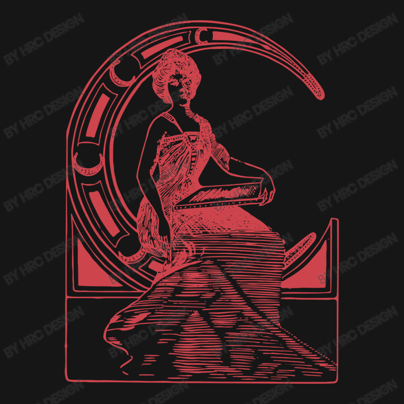 Lady Sitting On Crescent Moon Active Duffel | Artistshot