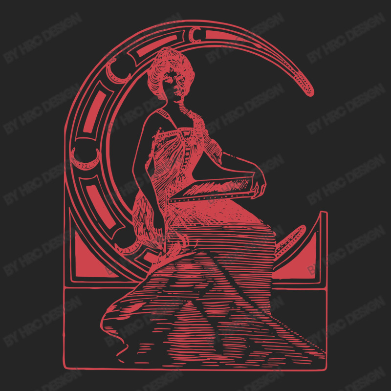 Lady Sitting On Crescent Moon Leatherette Tumbler | Artistshot