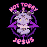 Not Today Jesus I Cute Satanic Goat T-shirt Yupoong Trucker Cap | Artistshot