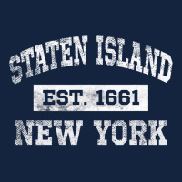 Staten Island New York T Est. 1661 Distressed Foam Snapback Hat | Artistshot