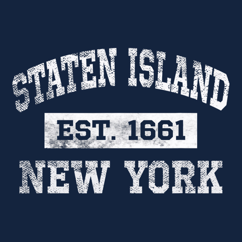 Staten Island New York T Est. 1661 Distressed Foam Snapback hat by trokeryth | Artistshot