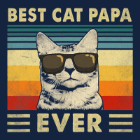 Best Cat Papa Ever  Vintage Retro Cat Dad Father Day Foam Snapback Hat | Artistshot