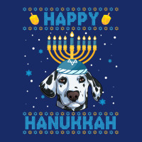 Dalmatian Dog Mens Happy Hanukkah Dalmatian Hanukkah Ugly Sweater Chri 5 Panel Snapback Cap | Artistshot