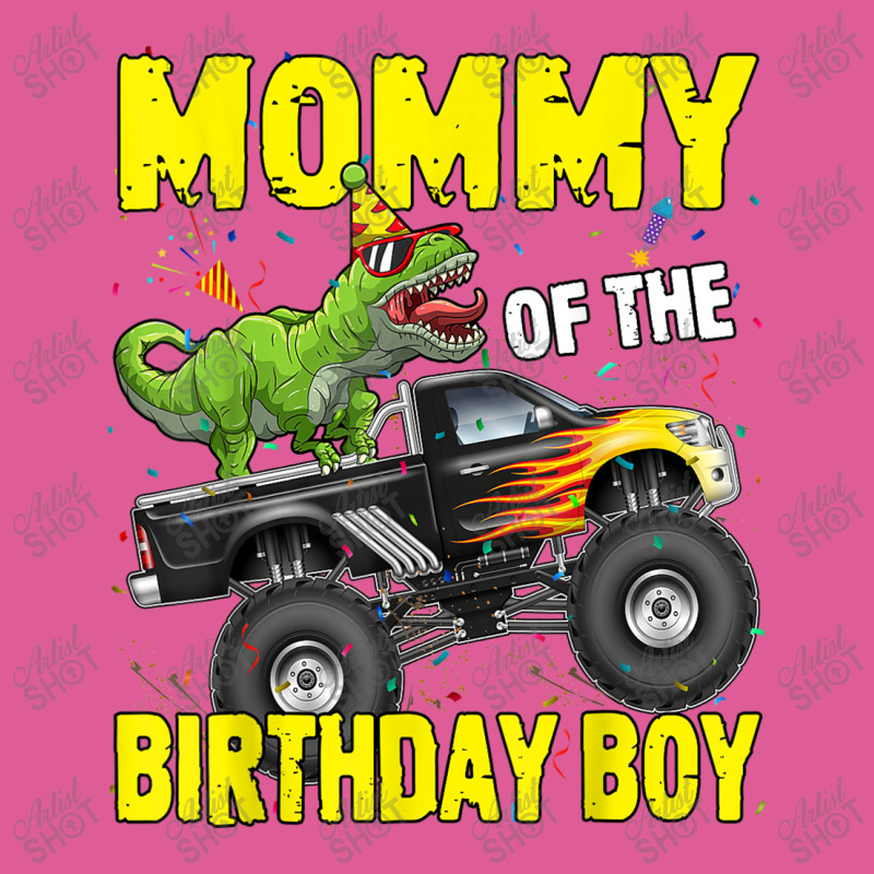 Mommy Of The Birthday Boy Dinosaurs T Rex Monster Truck Characters Car Pa Trucker Cap | Artistshot