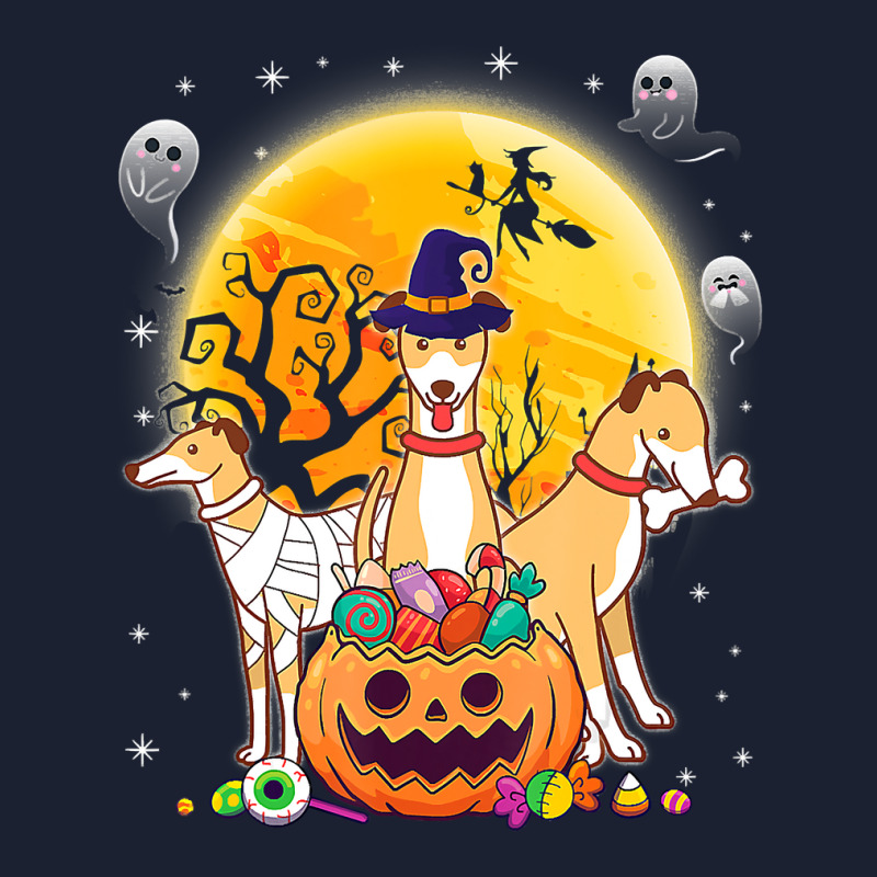 Whippets Dog Mummy Witch Moon Ghosts Happy Halloween Day 119 Basic Backpack | Artistshot