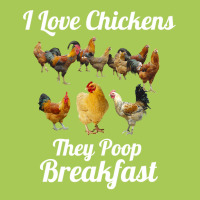 Chicken Chick I Love Chickens They Poop Breakfast Funny Chicken Farmer Fashion Visor | Artistshot