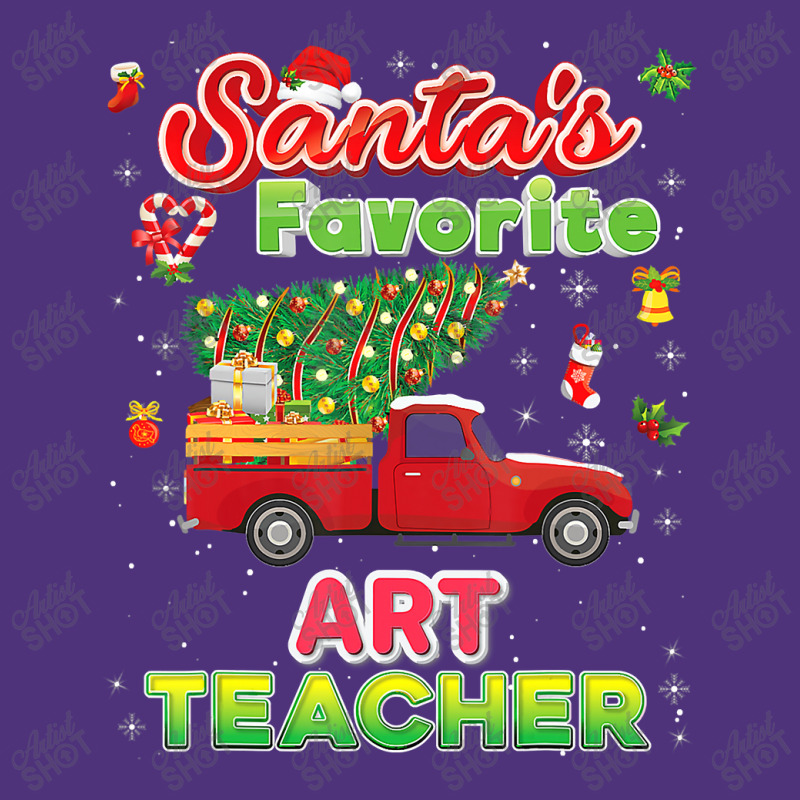 Santa's Favorite Art Teacher Christmas Tree Truck T Shirt Nike Dri-FIT Cap by Mark_Liegerot | Artistshot